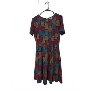 LuLaRoe XL Geometric Patterned Dress